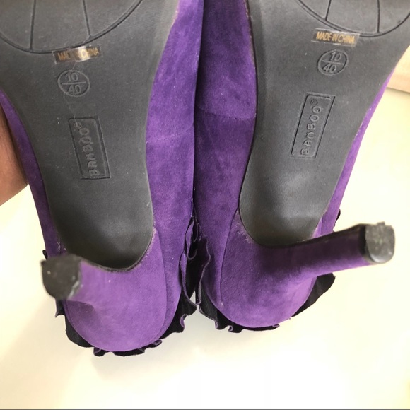 Bamboo Purple Rhinestone High Heels - 10 - Picture 5 of 8